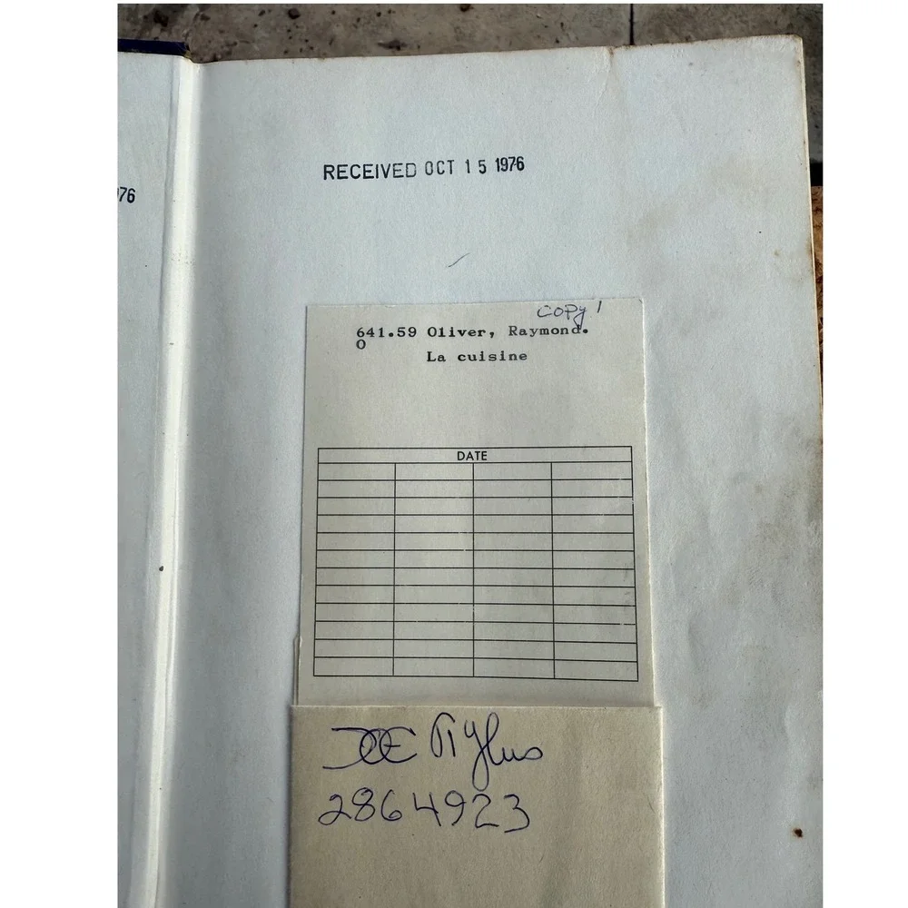 La Cuisine Raymond Oliver Secrets of Modern French Cooking 1969 Hardcover Book